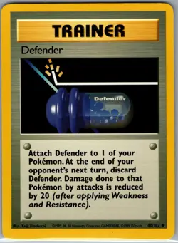 Defender 80/102 Non Holo Base Set - Pokemon Card - NM - Image 1