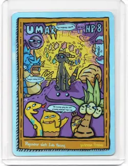 Pokkedo Patreon Promo Card - Umar Exclusive - Fan Art - Non-TCG - Image 1