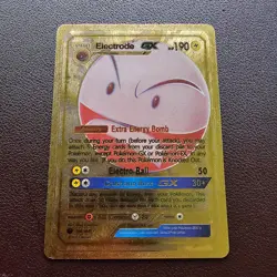 Electrode GX HP 190 Electro Ball 155/168 Gold Foil Fan Art 2018 Pokemon Card - Image 1