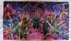 YUGIOH TCG PLAYMAT Six Samurai YGO Card Game Mat Deck Mat Duel Mat - Image 1
