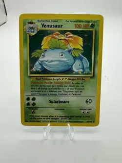 Pokemon TCG Base Set Venusaur Holo Rare Card 15/102 - Image 1