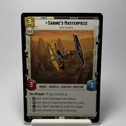 Star Wars Unlimited Sabine's Masterpiece Unit Card #250/262 JTL - Image 1