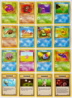Pokemon 1st EDITION 1999 Fossil Set ALL Common Cards - 16 Card Lot - NM to Mint! - Image 1