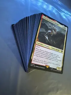 MTG LOTR Custom Commander EDH Eowyn Fearless Knight Deck plus Sleeves NM/M - Image 2