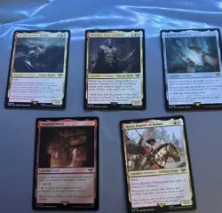 MTG LOTR Custom Commander EDH Eowyn Fearless Knight Deck plus Sleeves NM/M - Image 3