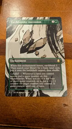 MTG - Earthbender Ascension Borderless #307 Avatar: The Last Airbender NM Magic - Image 1