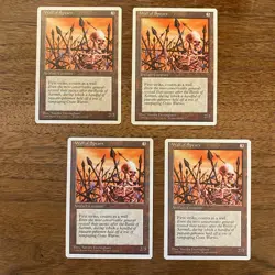 4x Wall of Spears NM+ NEVER PLAYED MTG Fourth 4th Ed. Magic x4 FAST SHIPPING - Image 1