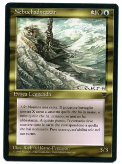 MTG NEBUCHADNEZZAR ITALIAN LEGENDS RARE MULTICOLOR CREATURE LP/NM BIBLE DIMIR - Image 1
