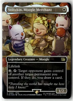 Stiltzkin, Moogle Merchant (Borderless) (Chocobo Track Foil) M FINAL FANTASY 565 - Image 1