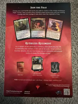 Ruthless Regiment Magic the Gathering 2020 Commander Deck Sealed - Image 2