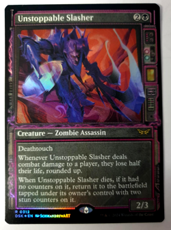 MTG Duskmourn - Unstoppable Slasher - FOIL Showcase Rare - 0312 VLP - Image 1