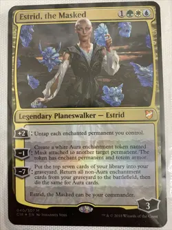 ​Estrid, the Masked - Commander 2018 Oversized [Near Mint Foil] [Magic MTG] - Image 1