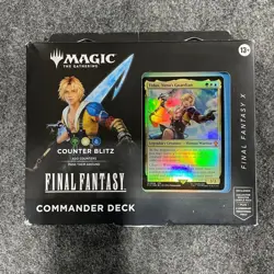 MTG Final Fantasy X Commander Deck Counter Blitz Tidus, Worn Box - Image 1