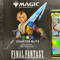 MTG Final Fantasy X Commander Deck Counter Blitz Tidus, Worn Box - Image 2