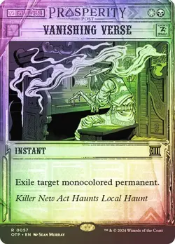 Vanishing Verse (Foil) - Breaking News OTP - Rare - MTG Magic Pack fresh - Image 1