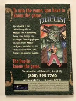 Magic the Gathering MIRAGE Rule Book Rulebook, 1996, Wizards of the Coast, NRMT - Image 2