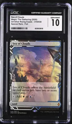 SEA OF CLOUDS Zendikar Rising Expeditions Foil Mythic CGC 10 MTG [Nostalgium] - Image 1