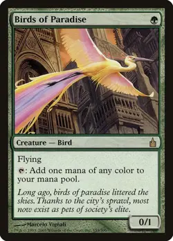 Ravnica: City of Guilds MTG 1 Birds of Paradise Magic - Image 1