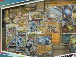 Pokemon TCG Prismatic Evolutions Lucario ex and Tyranitar ex Premium Collection - Image 3