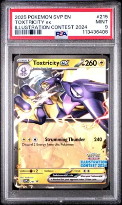 2025 Pokemon TCG | Toxtricity EX 215 | Illustration Contest 2024 | PSA 9 - Image 1