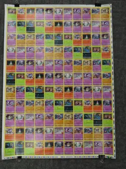 2023 Pokemon Halloween Trick or Trade BOOster English Non Foil Uncut Sheet (c) - Image 1