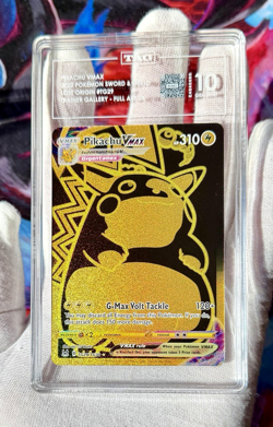 2022 Pokemon SWSD Lost Origin Trainer Gallery - Pikachu VMAX Gold #TG29 - TAG 10 - Image 2