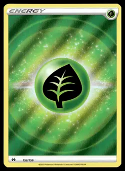 Pokemon TCG | Crown Zenith | Grass Energy | Holo | 152/159 | NM - Image 1