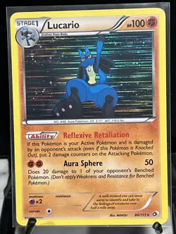 POKEMON LUCARIO 80/113 - COSMOS PROMO - HOLO RARE LP-MP - Image 1