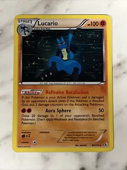 POKEMON LUCARIO 80/113 - COSMOS PROMO - HOLO RARE LP-MP - Image 3