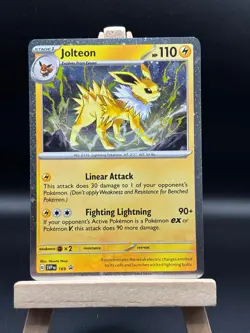 TRIPLE SWIRL Jolteon SVP 169 Cosmos Holo Promo Prismatic Evolutions Pokemon TCG - Image 1