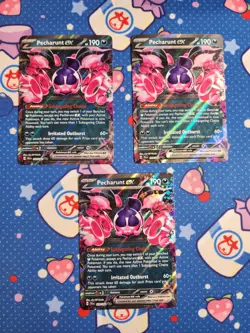 Pecharunt ex 039/064 Playset Lot of 3 - Pokemon TCG Shrouded Fable NM - Image 1
