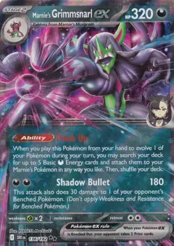 Marnie's Grimmsnarl ex 136/182 Double Rare Destined Rivals Pokemon Near Mint - Image 1