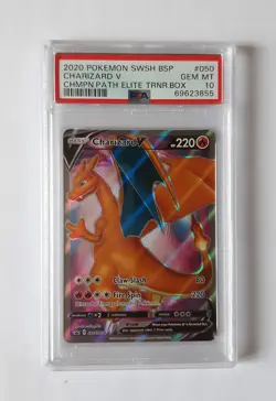 PSA 10 Charizard V SWSH 050 Black Star Promos Pokemon Gem Mint - Image 1