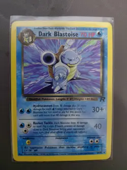 Pokemon Vintage Non Holo Rare Dark Blastoise Team Rocket 20/82 WotC - Image 1