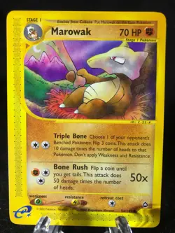 Marowak 054/147 Aquapolis Uncommon Pokemon TCG NM Never Played - Image 1