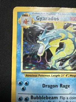 Gyarados - 6/102 - Base Set Holo Rare - Unlimited Edition English Pokemon HP/DMG - Image 2