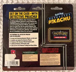 Detective Pikachu Case File Sealed 2019 Pokemon TCG PIKACHU - Image 3