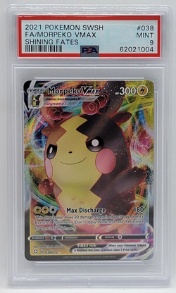 2021 Pokemon SWSH Shining Fates - Full Art #038 - PSA MINT 9 - MORPEKO VMAX - Image 1
