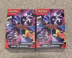 Lot of two (2) Pokemon TCG Scarlet Violet Destined Rivals Booster Bundle Sealed - Image 1