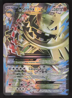 M Steelix EX 109/114 Full Art Pokemon TCG XY - Steam Siege NM - Image 1