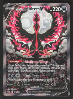 Galarian Moltres V 177/198 Pokemon TCG SWSH06: Chilling Reign NM - Image 1