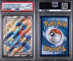 2025 POKEMON SVP EN-SV PREMIUM COLLECTION PROMO CYNTHIA'S GARCHOMP EX 204 PSA 10 - Image 3