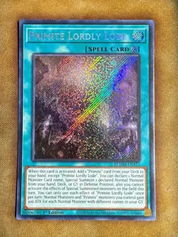 Yugioh Primite Lordly Lode BLMM-EN172 Secret Rare 1st Ed NM - Image 1