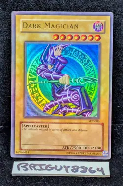 Yu-Gi-Oh Dark Magician SDY-006 MAX FULL HOLO BLEED MISPRINT - Image 5