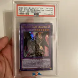 2020 Yu Gi Oh Red Eyes Dark Dragoon #EN249 Gem Mint PSA 10 1st Edition - Image 3