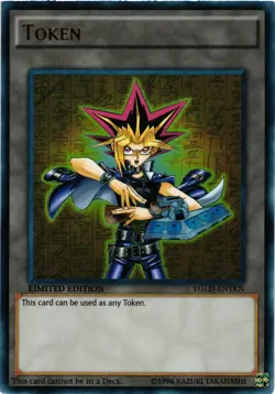 Yugioh Yami Yugi Token YGLD-ENTKN Limited Edition Ultra Rare NM - Image 1