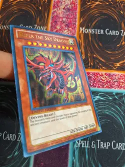Yu-Gi-Oh! Slifer the Sky Dragon YGLD-ENG01 Limited Ultra Rare NM/LP - Image 2