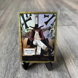 DON!! Card Gold Frame Mihawk OP14 ONE PIECE Seven Warlords of the Azure Ocean NM - Image 1