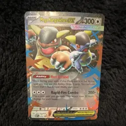 Pokemon Mega Kangaskhan EX Full Art Holo 300HP Card 025 MEP English TCG - Image 1