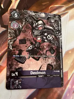Devimon Alternate Art Foil - P-018 NM - Digimon TCG Promo Card - Image 1
